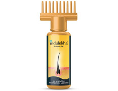 Indulekha Bringha Ayurvedic Hair Oil 100 ml, Hair Fall Control and Hair Growth with Bringharaj & Coconut Oil - Comb Applicator Bottle for Men & Women & Ayurvedic Shampoo 200 ml