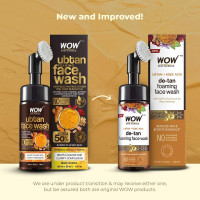 WOW Skin Science Ubtan Foaming Face Wash | Built in Brush for Deep Cleansing | Turmeric & Saffron | All Skin Types | Bright, Clear Skin | Paraben & Sulphates Free| Face Wash for Women & Men | 150 ml