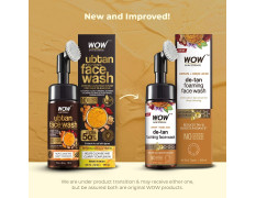 WOW Skin Science Ubtan Foaming Face Wash | Built in Brush for Deep Cleansing | Turmeric & Saffron | All Skin Types | Bright, Clear Skin | Paraben & Sulphates Free| Face Wash for Women & Men | 150 ml
