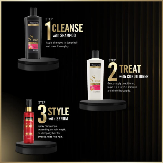 Tresemme Smooth & Shine, Conditioner, 335ml, for Silky Smooth Hair, with Biotin & Silk Protein, Deeply Moisturizes Dry & Frizzy Hair, for Men & Women