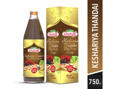 Jai Guruji Kesharia Thandai Dry Fruit Syrup Sharbat Instant Refreshing Drink For Summer (Mix with milk Only) 750ml
