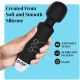 JSB HF56 Pro Cordless Rechargeable Body Massager Handheld with Flexible Silicon Head Vibration for Back, Leg, Foot & Cervical Neck Pain Relief