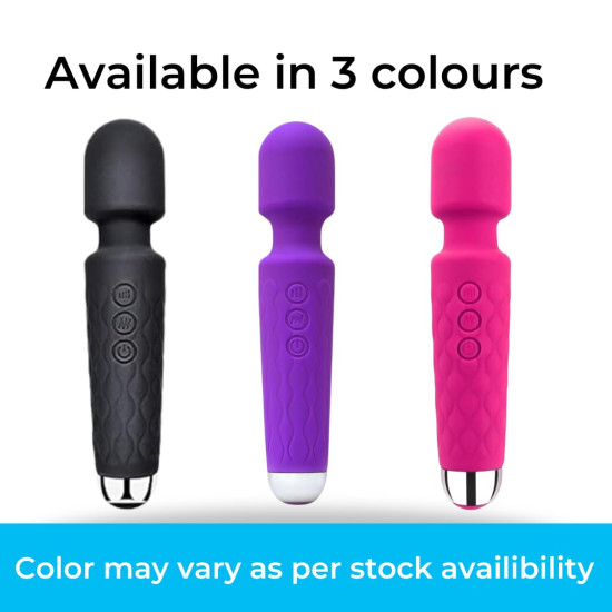 JSB HF56 Pro Cordless Rechargeable Body Massager Handheld with Flexible Silicon Head Vibration for Back, Leg, Foot & Cervical Neck Pain Relief