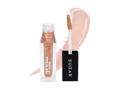 SUGAR Cosmetics - Time To Shine - Lip Gloss - 10 Princess Aurora (Golden beige with Shimmer) - 4.5 gms - High Shine Lip Gloss with Jojoba Oil