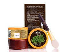 WOW Skin Science Anti-Acne Neem & Tea Tree Clay Face Mask for Refreshing & Refining Acne Prone Skin - For All Skin Types - No Parabens, Sulphate & Mineral Oil, 200 ml