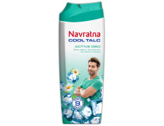 Navratna Cool Talc Active Deo | Talcum Powder | Body Odour Protection & Strong Cooling Effect | Long Lasting Freshness & Fragrance, 400gm