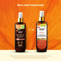 WOW Skin Science Vitamin C Skin Mist Toner with Lemon Essential Oil, Orange Essential Oil With Hazel & Aloe Vera Extracts - For All Skin Types - No Parabens, Silicones, Mineral Oil & Sulphates - 200mL