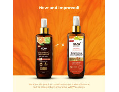 WOW Skin Science Vitamin C Skin Mist Toner with Lemon Essential Oil, Orange Essential Oil With Hazel & Aloe Vera Extracts - For All Skin Types - No Parabens, Silicones, Mineral Oil & Sulphates - 200mL