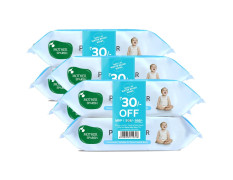 Mother Sparsh 99% Pure Water (Unscented) Baby Wipes I Natural Plant Made Cloth - Super Thick I 72 pcs/Pack - Pack of 6 (Super Saver Pack)