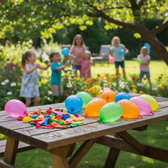 Fill And Tie Magic Water Balloons For Holi - Non Toxic Holi Water Balloons Multicolor, 500 Pcs Magic Balloons.