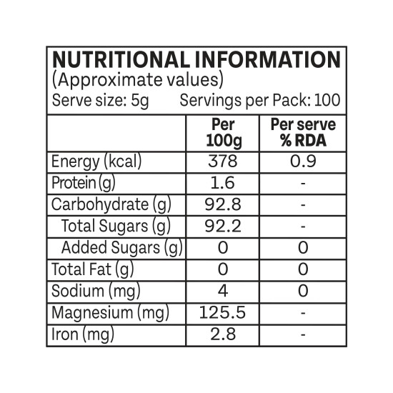ORGANIC INDIA Jaggery Powder - 500G, Pure & Natural, No Chemical Additives, Rich In Vitamins & Minerals, A Healthy Sugar Substitute