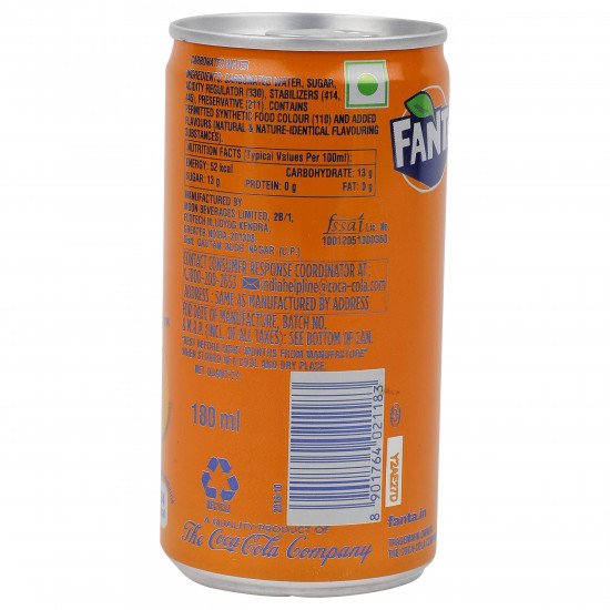 Fanta Soft Drink - Orange, 180ml