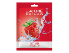 LAKMÉ Blush & Glow Strawberry Sheet Mask, 25 Ml