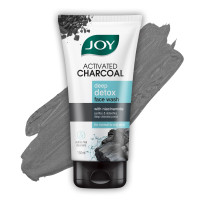 Joy Activated Charcoal Face Wash for Oily Skin 150ml | Controls Oil & Removes Dirt & Blackheads | Fights Pollution, Reduces Acne & Pimples For a Clearer & Smoother Skin