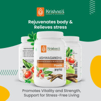 Krishna's Ashwagandha Powder Strength Vitality and Stress Management | Aswagandhada powder | Withania Somnifera | Pure Ashvagandha power | Asvagandha original powder | ashvgandha - 100 gram Krishna's Ashwagandha Powder Strength Vitality and Stress Management | Aswagandhada powder | Withania Somnifera | Pure Ashvagandha power | Asvagandha original powder | ashvgandha - 100 gram