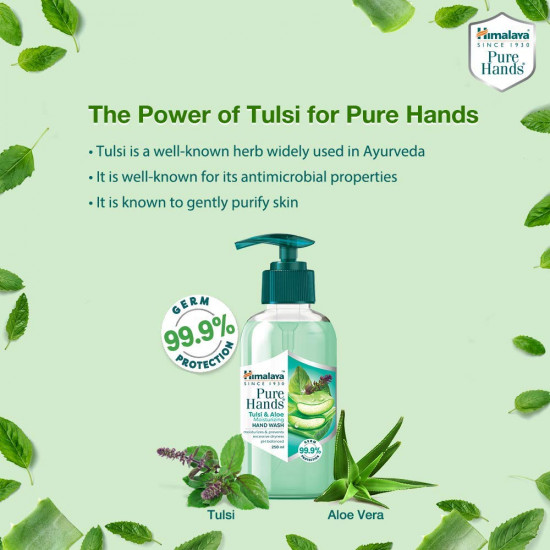 Himalaya Pure Hands Moisturizing Tulsi and Aloe Pump 250 ml