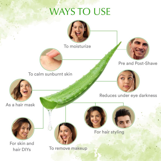 WOW Skin Science Aloe Vera Multipurpose Beauty Gel for Skin and Hair, 250 ml