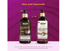 WOW Skin Science Onion & Collagen Anti-Hairfall Shampoo|Reduces Hairfall|Strengthens Roots|Nourishes Scalp|Prevents Breakage|Enhances Hair Thickness and Shine|New & Improved Formulation|500ml