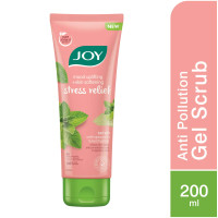 Joy Mood Uplifting + Skin Softening Stress Relief Sugar Scrub | With Spearmint and Eucalyptus |100% Vegan, No Parabens, No Harsh Chemicals| Exfoliation Face Scrub 200 ml