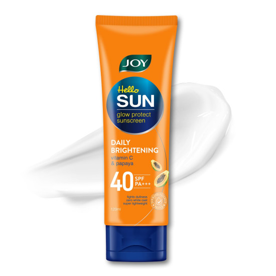 Joy Anti Tan SPF 40 Face & Body Sunscreen with 97% Sun Protection & Prevents Skin Darkening (120ml) | Lightweight, Water Resistant & Leaves Zero White Cast | Suitable for Normal & Oily Skin