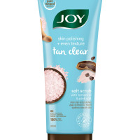 Joy Skin Polishing + Even Texture Tan Clear Salt Scrub| With Tamarind & Pink Salt |100% Vegan, No Parabens, No Harsh Chemicals| 200 ml