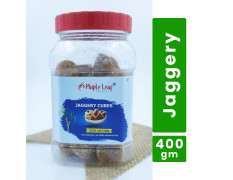 Maple Leaf Project Organic Jaggery Cubes 400g . Pure Natural desi gud/gur/देसी गुड़ .Chemical Free Jaggery.