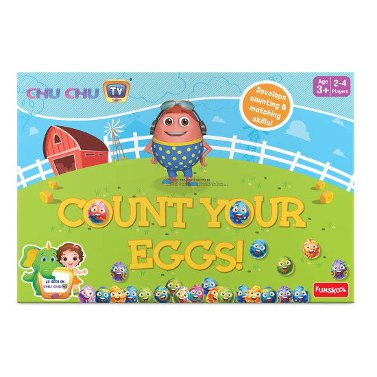 CHU CHU TV Funskool Count Your Eggs|Multicolor, 3+ Years