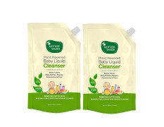 Mother Sparsh Natural Baby Liquid Cleanser (Powered by Plants) Cleanser for Baby Bottles, Nipples, Accessories and Toys, Refill Pack (1L)