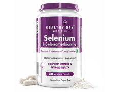 HealthyHey Nutrition Selenium Capsules 40mcg - Superior Absorption - 60 Vegetarian Capsules