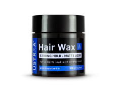 Ustraa Strong Hold Hair Wax - Matte Look 100g | Non-sticky Wax, Easy-to-Wash Strong Hold | For Non-glossy Matte Finish | Without harmful chemicals or fixatives