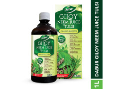 Dabur Giloy Neem Tulsi Juice - 1L | Benefit of 3-in-1 Immunity Boosters| With Power of Giloy, Neem and Tulsi | Pure, Natural and 100% Ayurvedic Juice