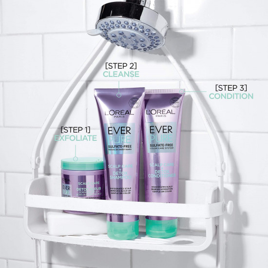 LOreal Ever Pure Scalp Care+Detox Shampoo 250ml