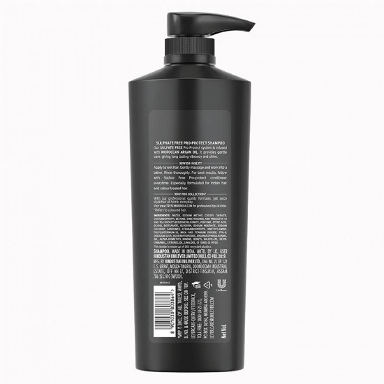 Tresemme Pro Protect , Shampoo, 580ml, for Frizzy Hair, with Moroccan Argan Oil, Gentle Care for Treated Hair, Sulphate & Paraben-free