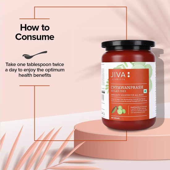 Jiva Chyawanprash - 500gm (Pack of 1) | Shastriya Formulation | 40+ Pure And Fresh Herbs Used | Boosts Immunity | Enriched with Antioxidants
