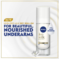 Nivea Deodorant, Deo Milk Dry Roll On For Women, 40 ml