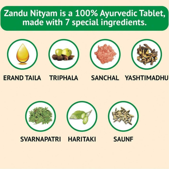 Zandu Nityam Ayurvedic Vati 30 Tablets