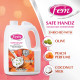 Fem Safe Handz Handwash Kills Germs Enriched With The Goodness Of Peach And Olive Oil Liquid Soap Refill Pack - 5 L