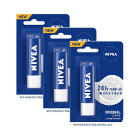 Nivea Essential Care Lip Balm, 4g (Pack of 3)