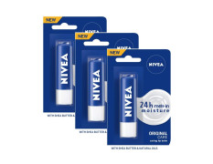 Nivea Essential Care Lip Balm, 4g (Pack of 3)