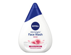 NIVEA Milk Delights Caring Rosewater Face Wash For Sensitive Skin, 100ml (Pack of 3)
