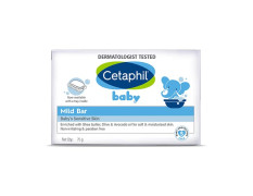 Cetaphil Baby Mild Bar for Face and Body Pack of 3, (75g x 3, Sensitive Skin)