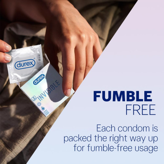 Durex Invisible Condoms | Ultra Thin Condom,10s