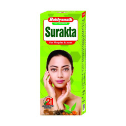 Baidyanath Surakta - 450ml - Enriched with 21 Authentic Herbs for Pimples, Acne & Purify Blood