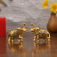 Collectible India Elephant Trunk Up Showpiece Decorative Items figurine for Home Decoration - Diwali Decoration Items for Home decor -Diwali Gift Gold Plated Statue Home/Office Table Living Room Decor