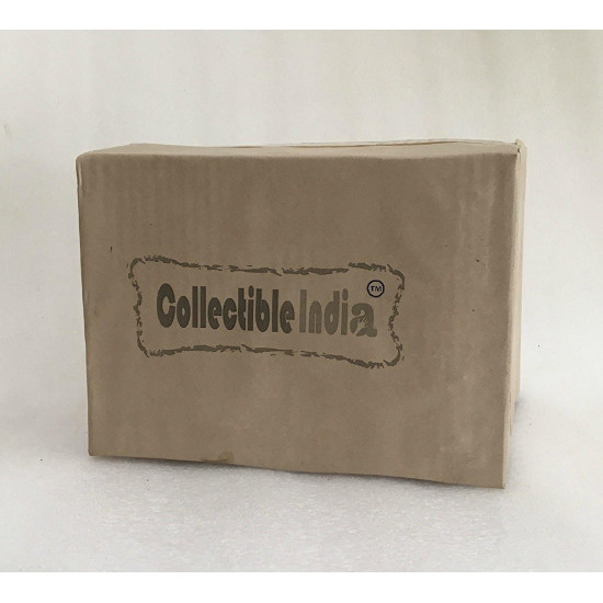 Collectible India Elephant Trunk Up Showpiece Decorative Items figurine for Home Decoration - Diwali Decoration Items for Home decor -Diwali Gift Gold Plated Statue Home/Office Table Living Room Decor