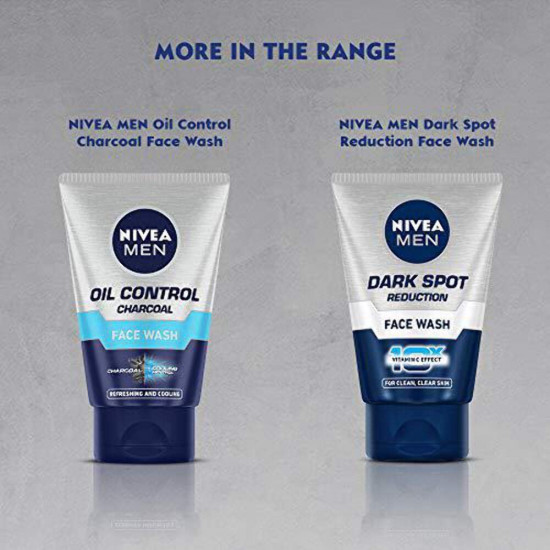 NIVEA MEN Acne Control Face Wash 50 g | With Magnolia Bark Extracts for 12 Hr Oil Control in Summer | Fights Dirt and Oil | For Oily Skin