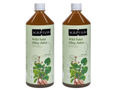 Kapiva Wild Tulsi Giloy Juice (2L) | Fresh Tulsi and Neem-grown Giloy to Support Immune Health - Super Saver Pack of 2
