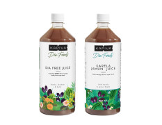 Kapiva Dia Control Combo | Karela Jamun Juice 1L, Diafree Juice 1L | Blend with Jamun, Karela, Amla, Guduchi | Helps Control Blood Sugar Level and Build Immunity