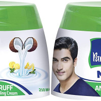 ADAM ZAC Parachute Anti-Dandruff Hair Cream For Men, 2 x 140 ml