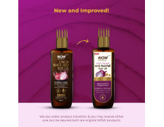 WOW Skin Science Onion Black Seed Hair Oil - WITH COMB APPLICATOR - Controls Hair Fall - NO Mineral Oil, Silicones, Cooking Oil & Synthetic Fragrance - 200mL